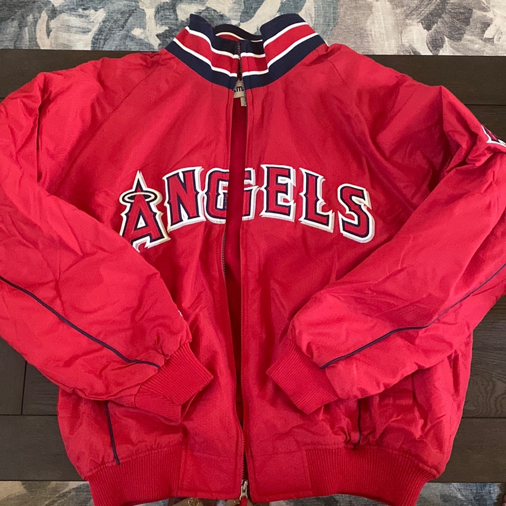 Anaheim Angels Majestic Dugout Bomber Jacket XL